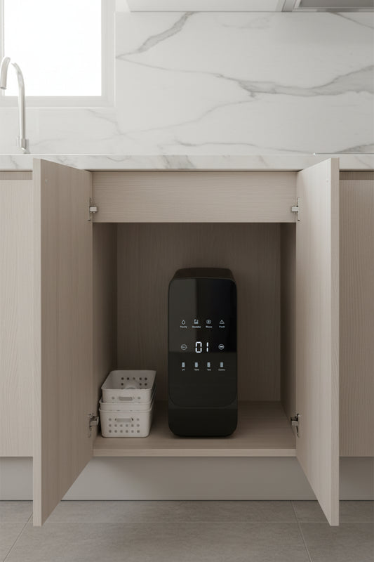 Pallas Plus Iris 600 GPD DF — Compact omgekeerde osmosesysteem met directe doorstroming
