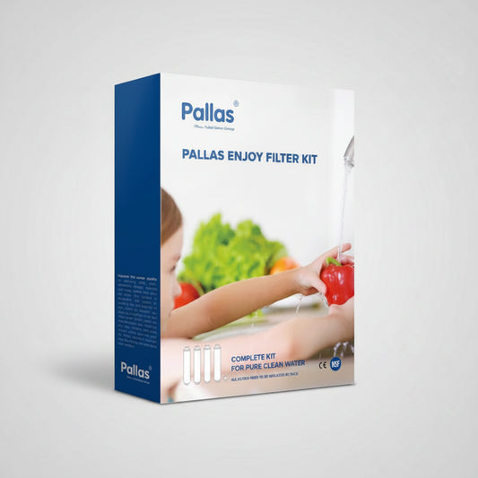Pallas Plus Iris 600 GPD DF — Set van 4 vervangpatronen (pre- en postfiltering)